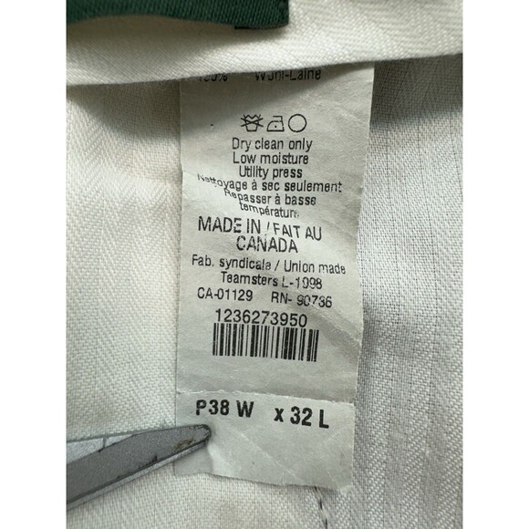 Lauren Ralph Lauen Total Comfort Dress Pants Mens 38x32 Gray Pleated Cuffed - Picture 9 of 11